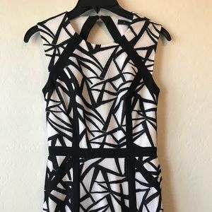 BCBG Max Azria Black and White Gown