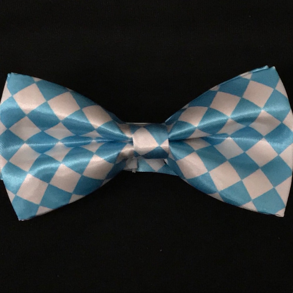 Baby Blue/White Bow Ties