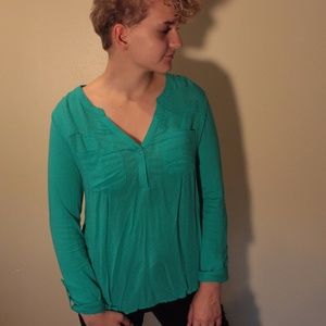 Long sleeve light blue shirt in Women's