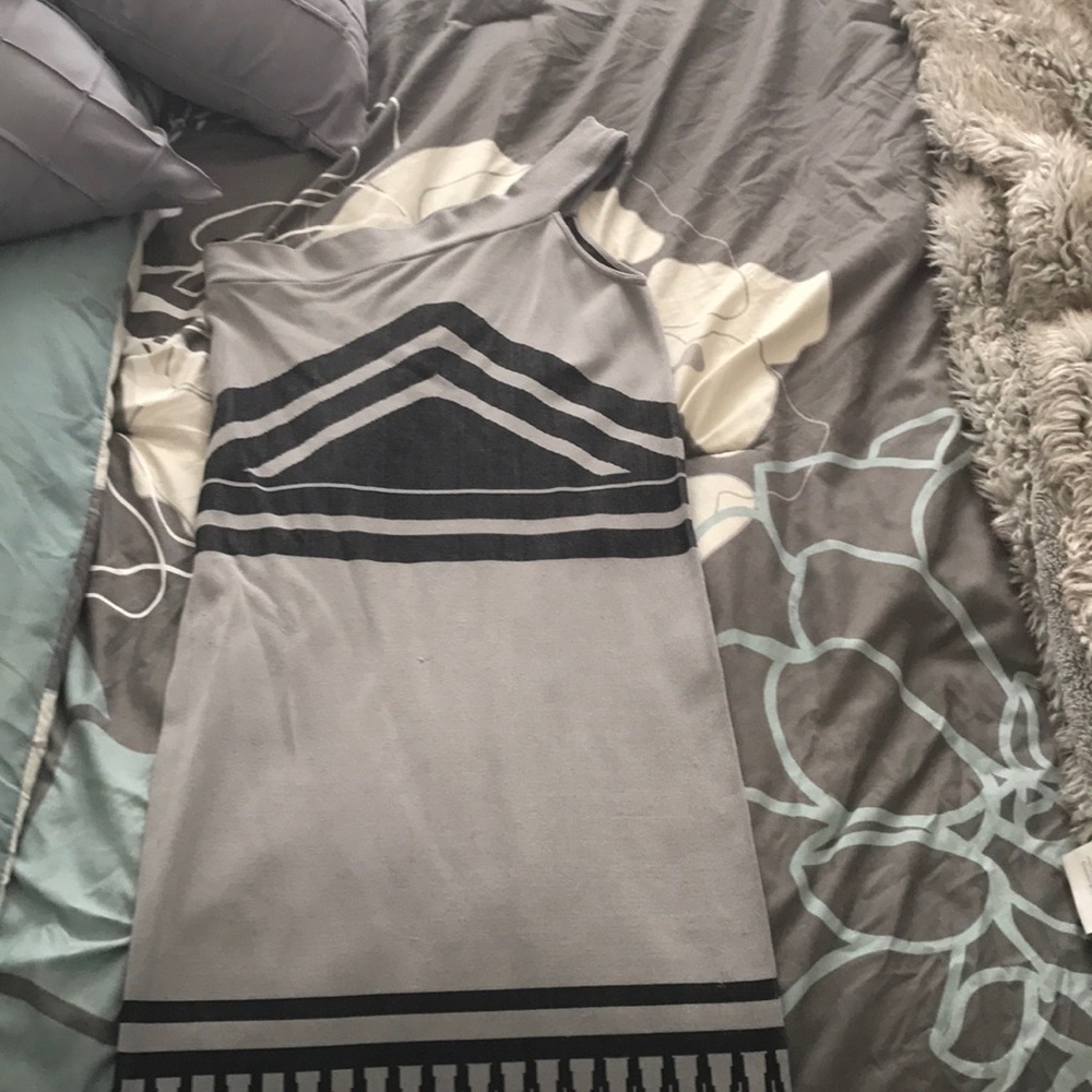 Asymmetrical Aztec Bebe dress