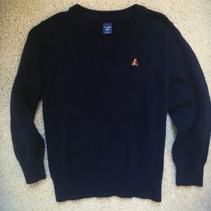 Baby Gap Boys 3T V-Neck Navy Sweater