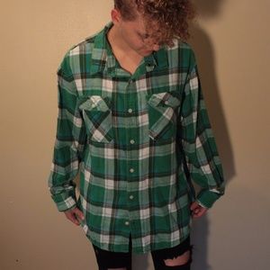 Green flannel in Women
