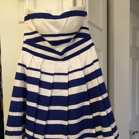 Blue and white stripe sundress - Picture 1 of 2
