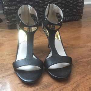 Michael Kors leather open toe heel