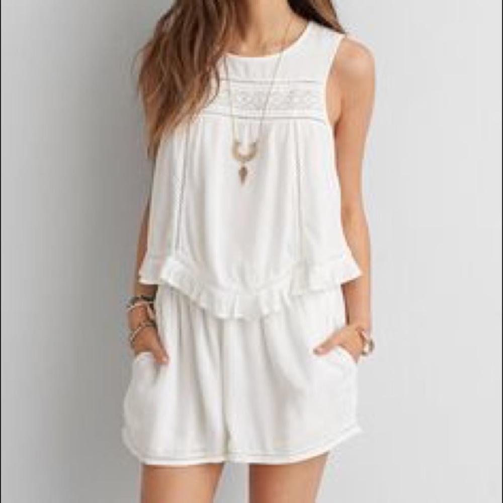 American Eagle white romper NWT SZ S - Picture 1 of 3