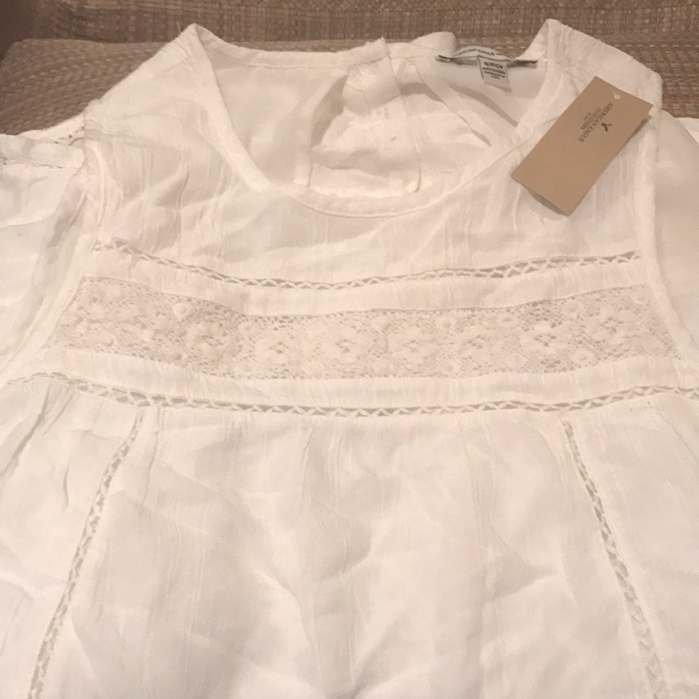 American Eagle white romper NWT SZ S - Picture 2 of 3