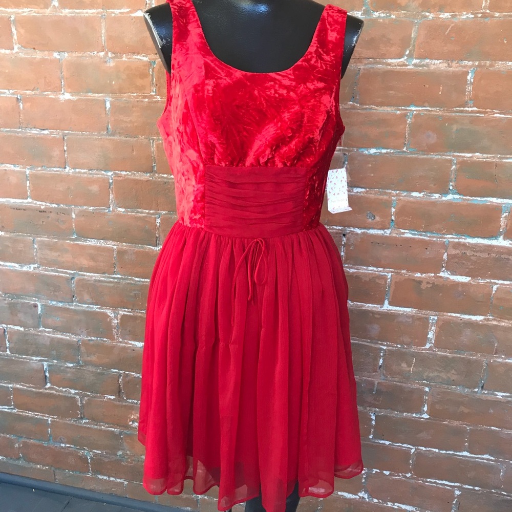 New Free People Crushed Velvet Dress Size 4