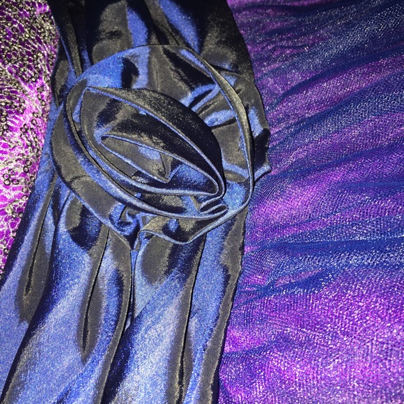 Purple and blue prom dress - Picture 1 of 8