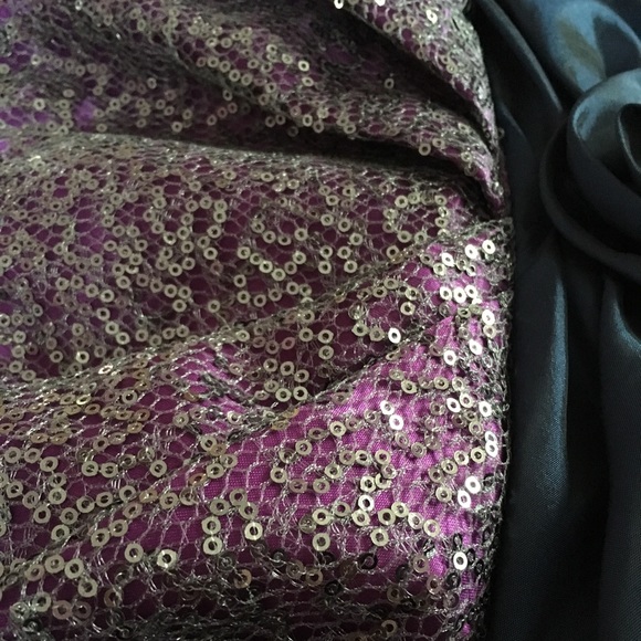 Purple and blue prom dress - Picture 6 of 8