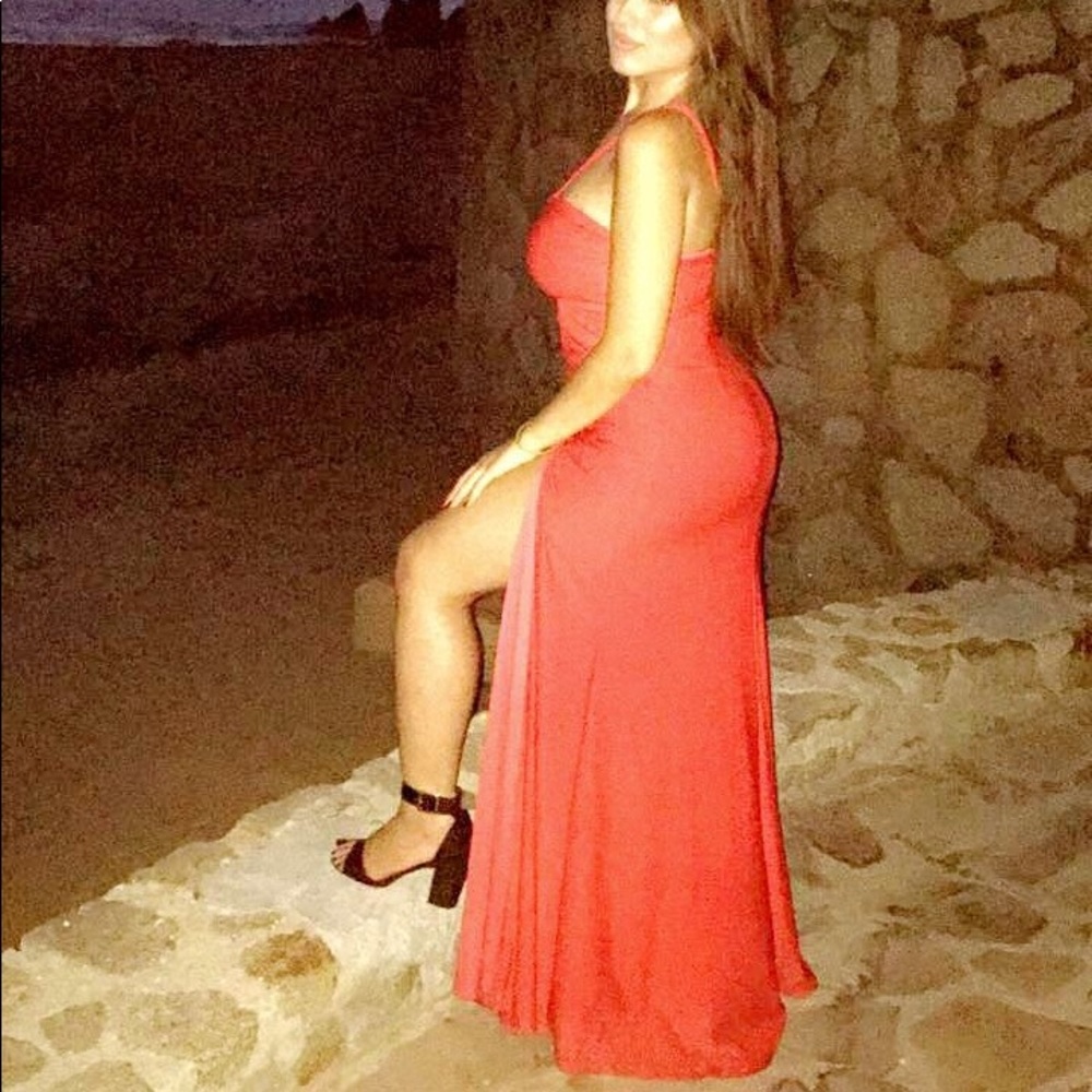 Red elegant dress