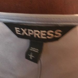 NWT Express Sliver Top with front zipper