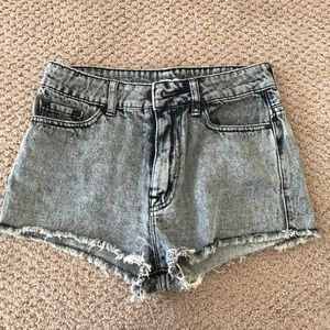 BDG high waisted black shorts