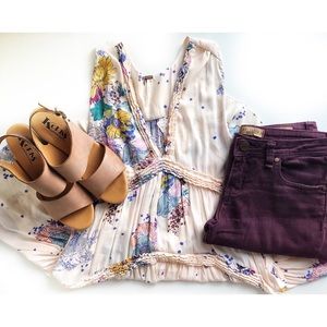 NWT Free People Flowy Tunic Top🌸🌼🌺