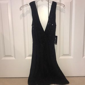 Brand New!! Express Sequin and Black Dress