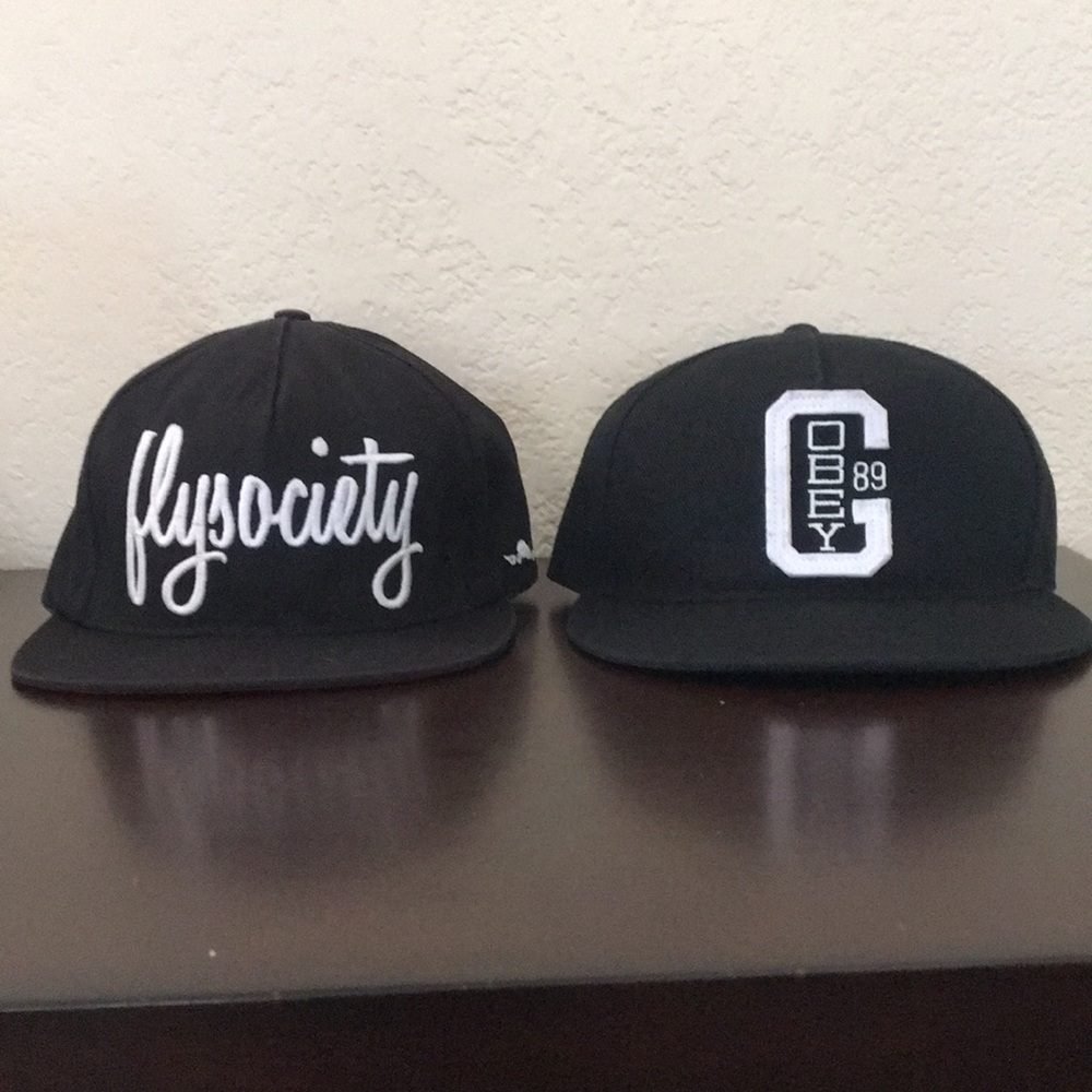 Black Fly Society/Obey SnapBacks Bundle