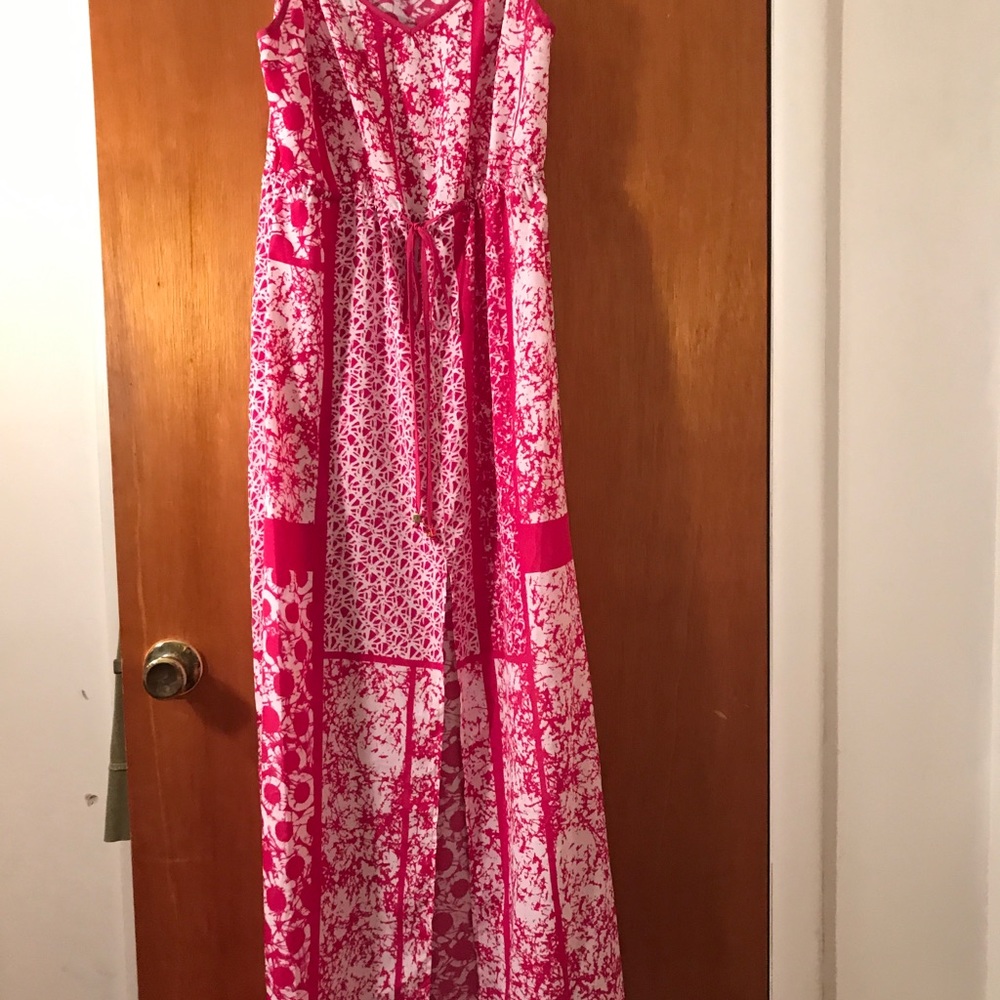 Michael Kors Pink Floral Maxi Dress