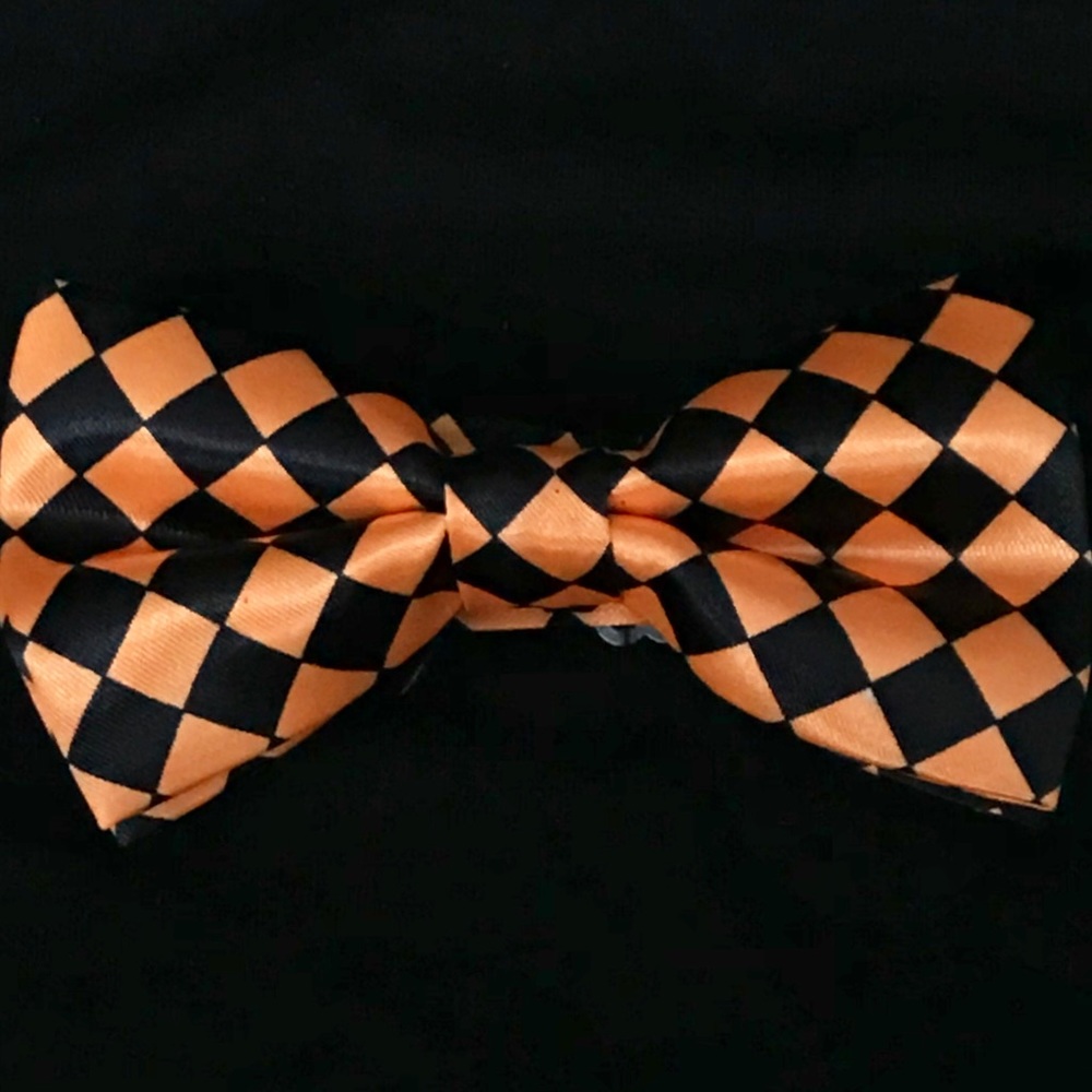 Orange/Black Bow Ties