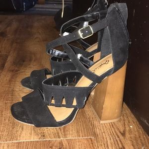 New Qupid Black High Heels