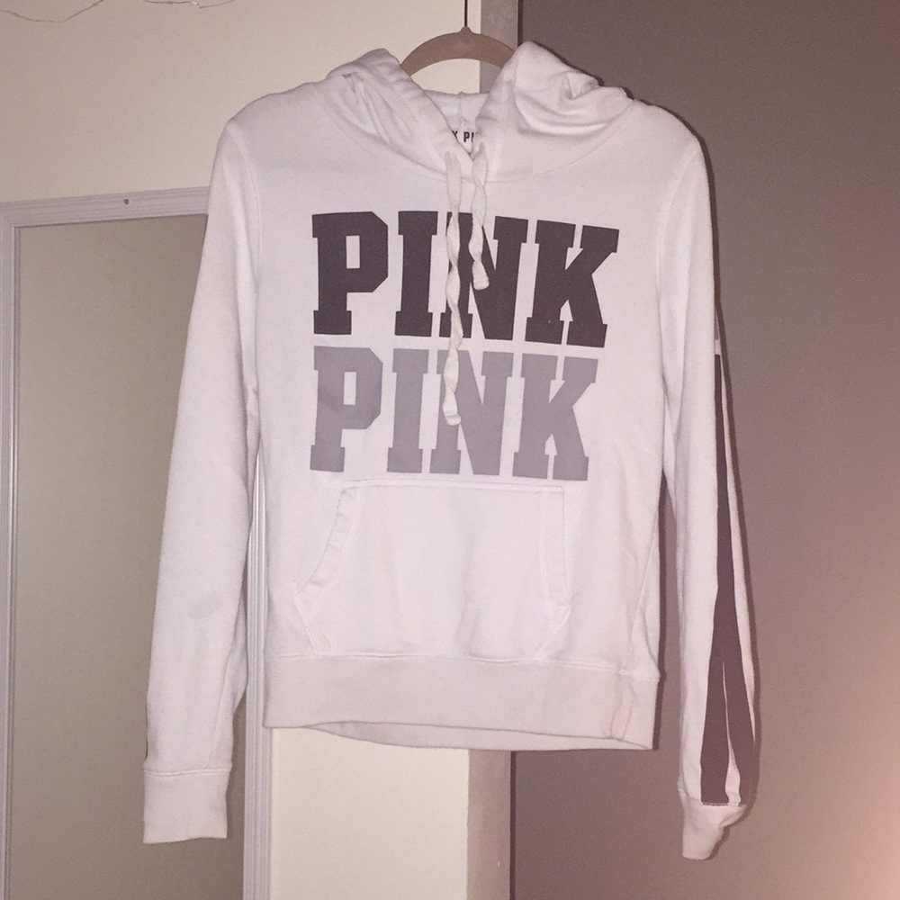 victoria secret white hoodie