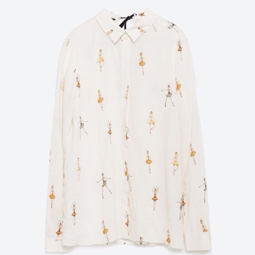 Zara Ballerina blouse