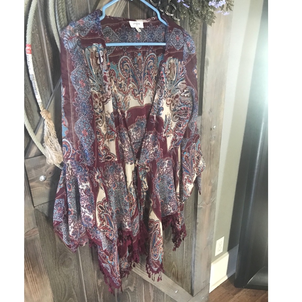 Patterned. Lace. Duster.