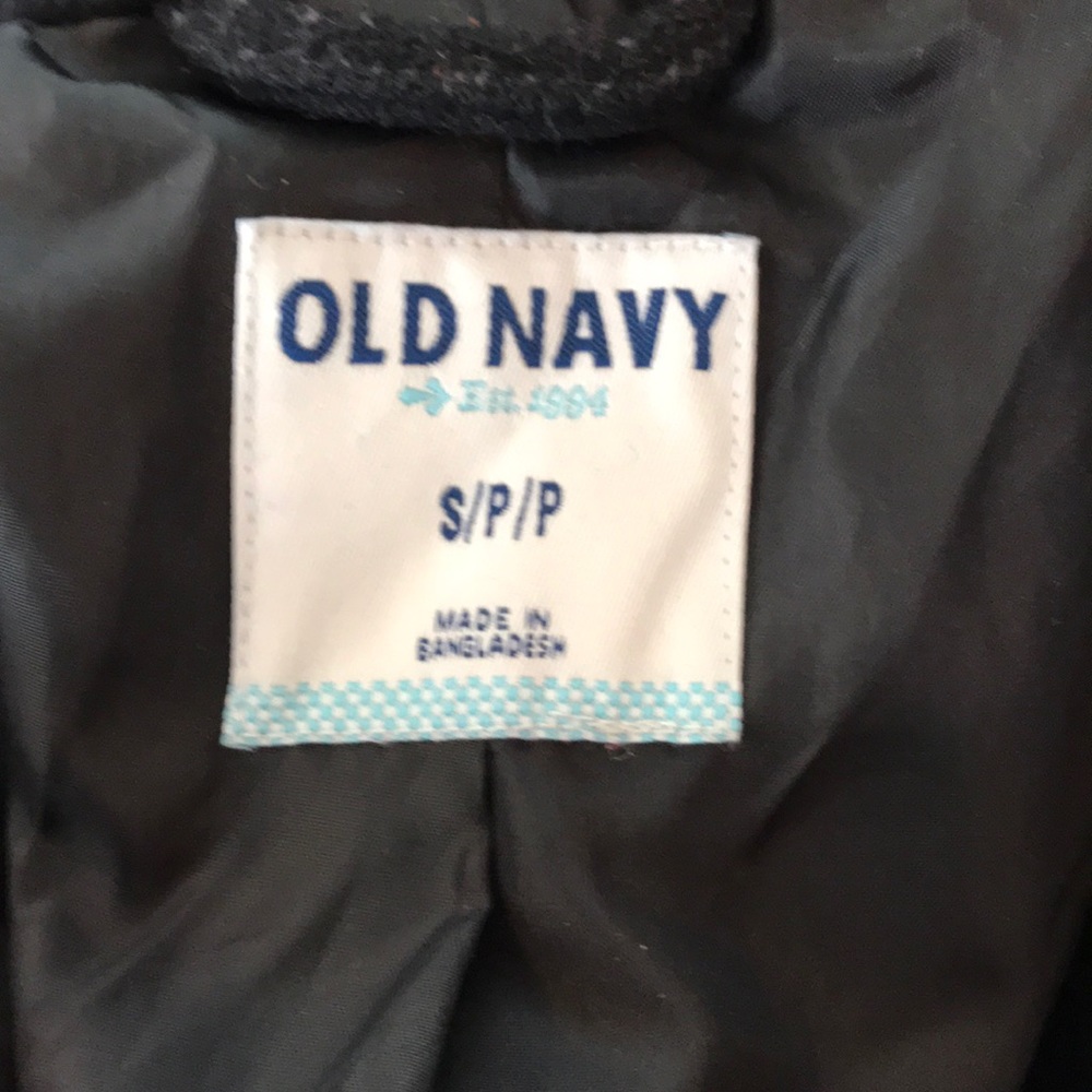 Black knee high coat (Old Navy)