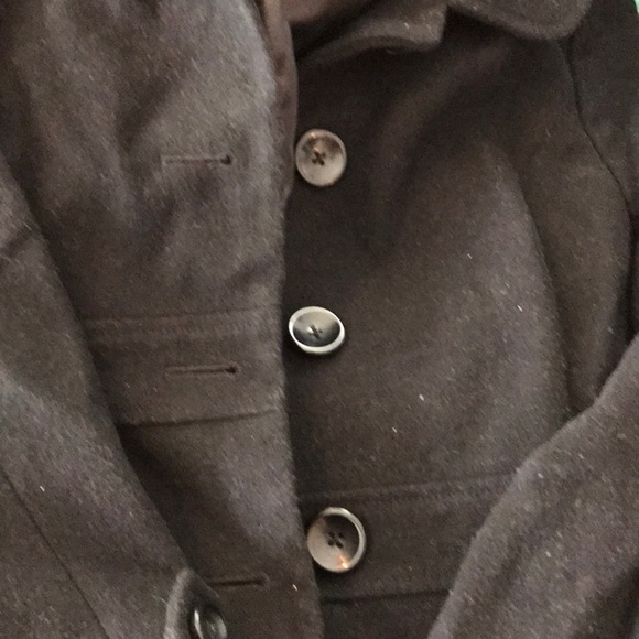 Black knee high coat (Old Navy) - Picture 2 of 5