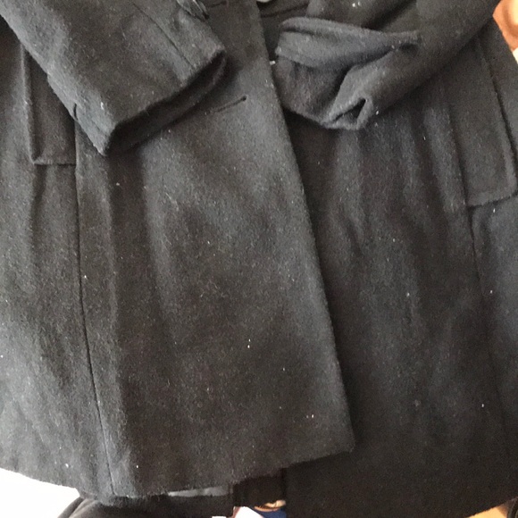 Black knee high coat (Old Navy) - Picture 3 of 5