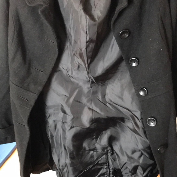Black knee high coat (Old Navy) - Picture 4 of 5