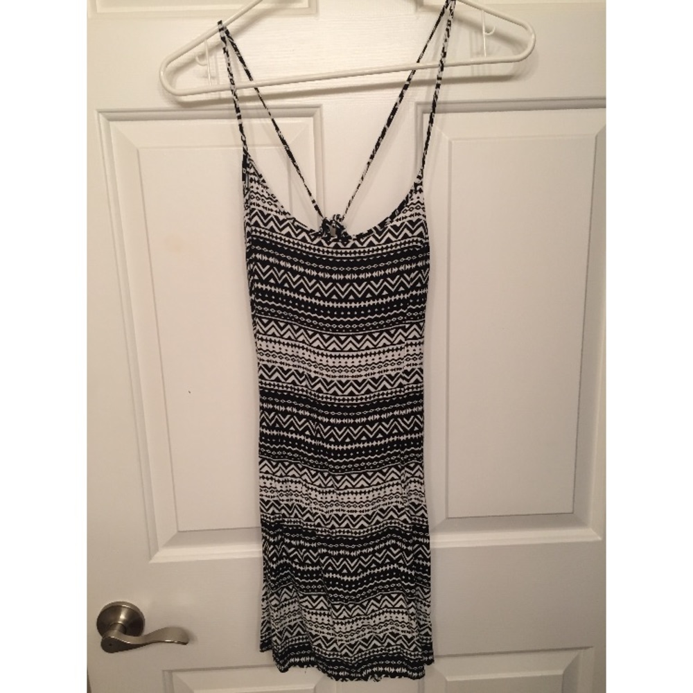 black and white tribal shift dress