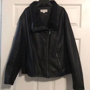 Moto plus size jacket