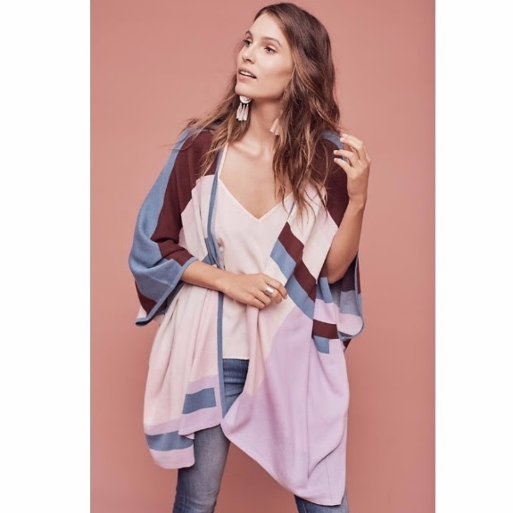 Anthropologie Tracy Reese Geometric Poncho
