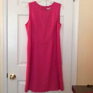 Linen Fuchsia Dress