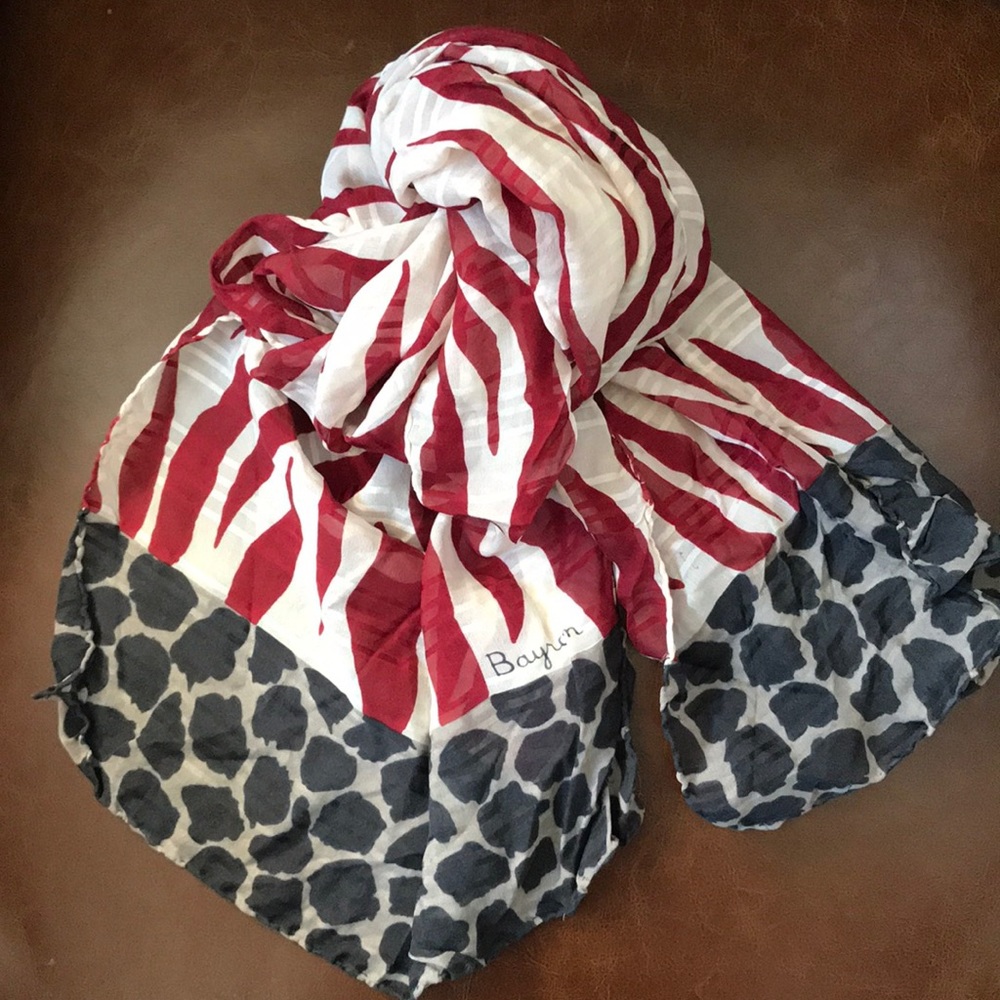 Unique Vintage Bayron Silk Scarf