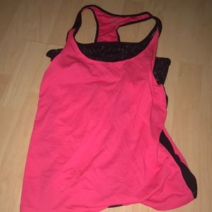 Pink and Black Workout Shirt