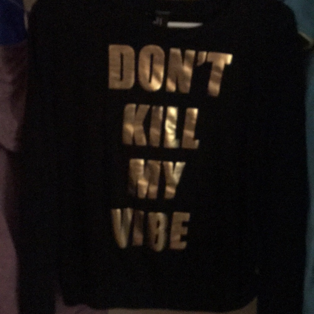 Cute black logo sweater