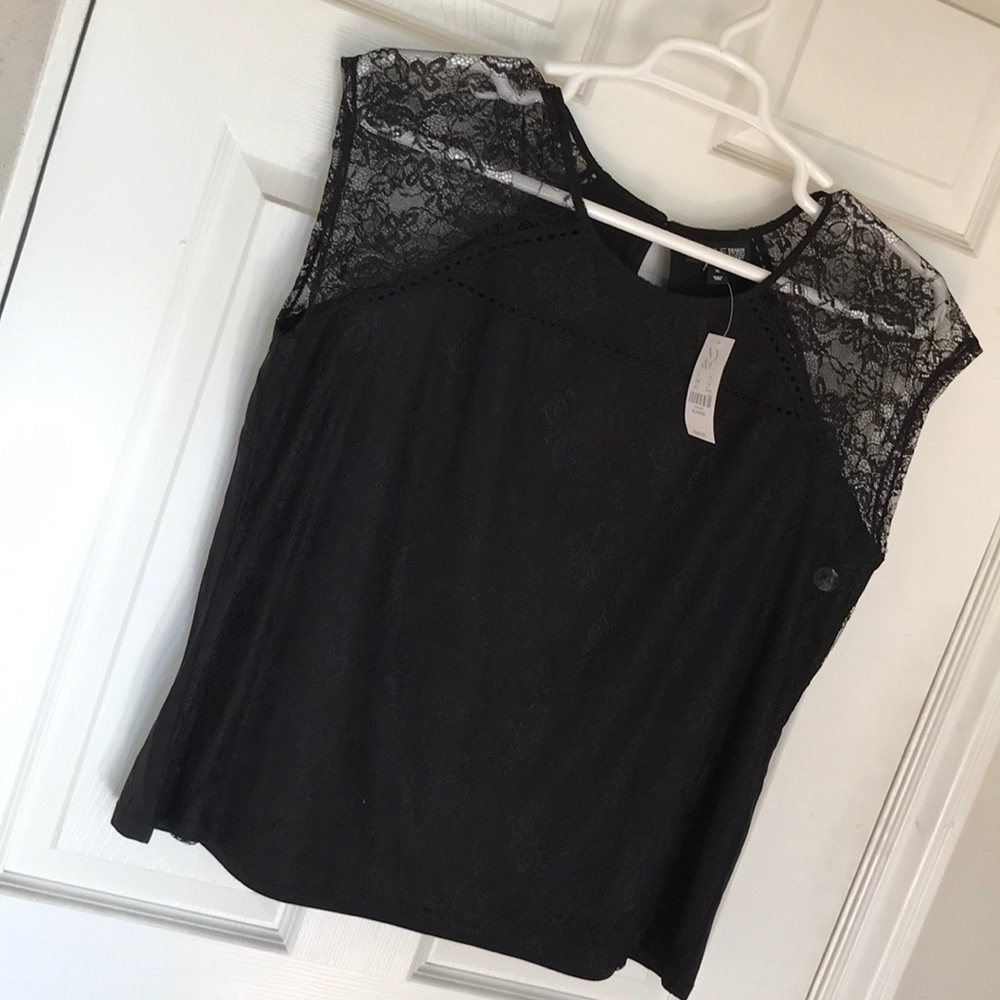Black laced blouse