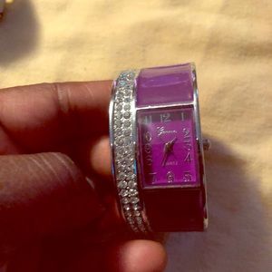 Purple Watch with rhinestone