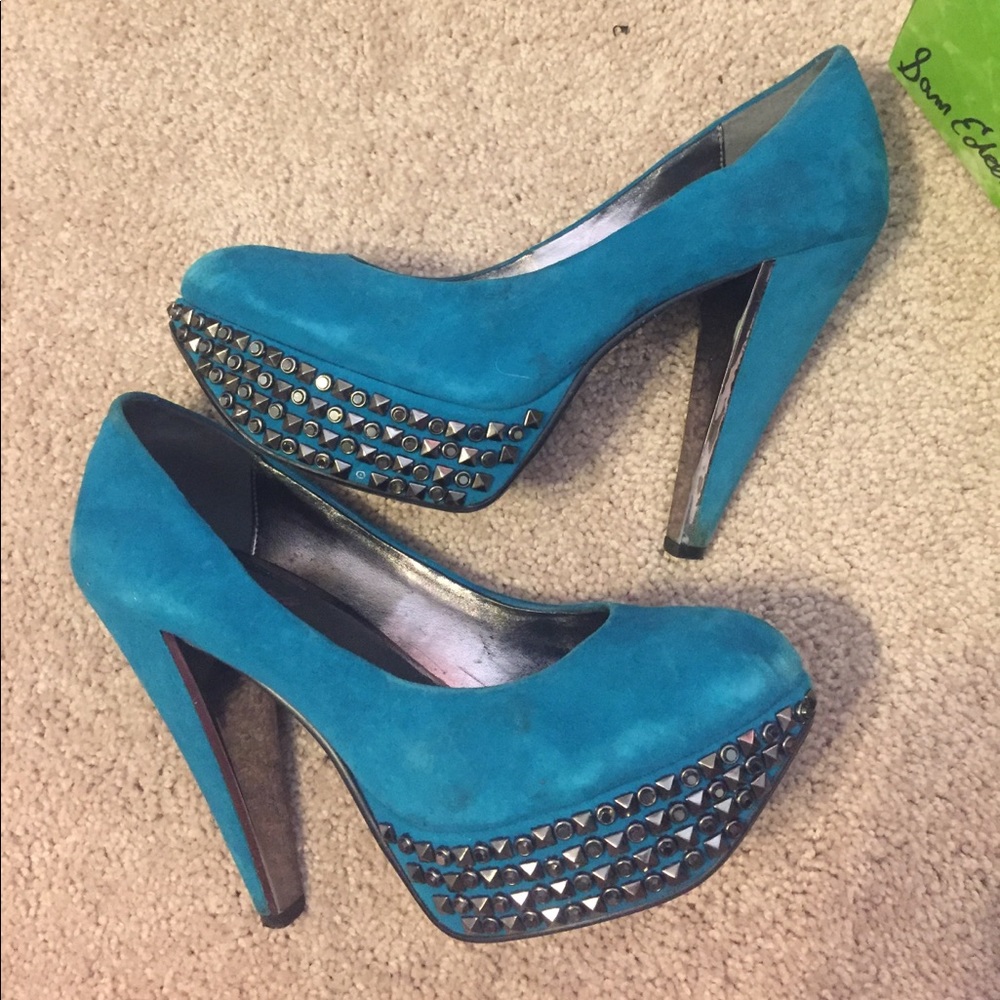 Sam Edelman rhinestone platform pump