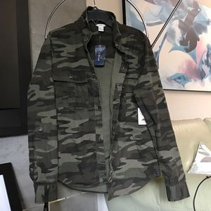 Camo print jacket