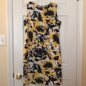 Black & Yellow Floral Dress