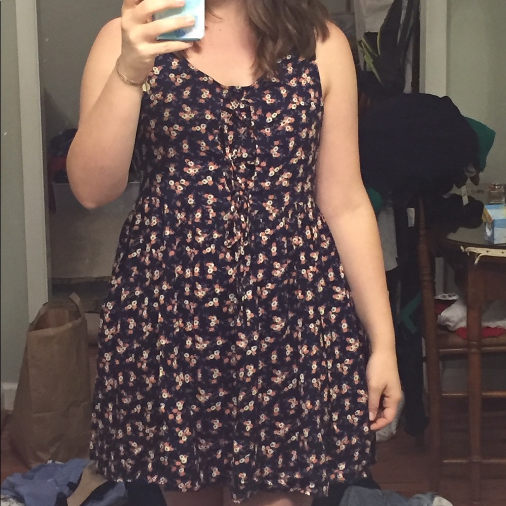 UO Purple Floral Dress (Band of Gypsies)