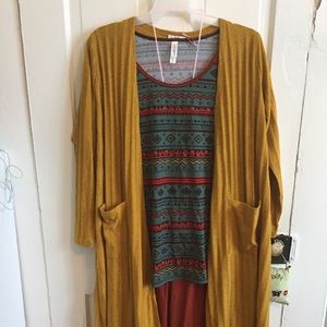 Lularoe outfit EUC like new: Fall colors!