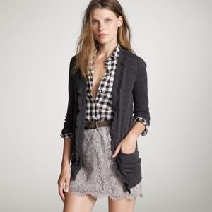 JCrew Gray Lace Mini Skirt- 4