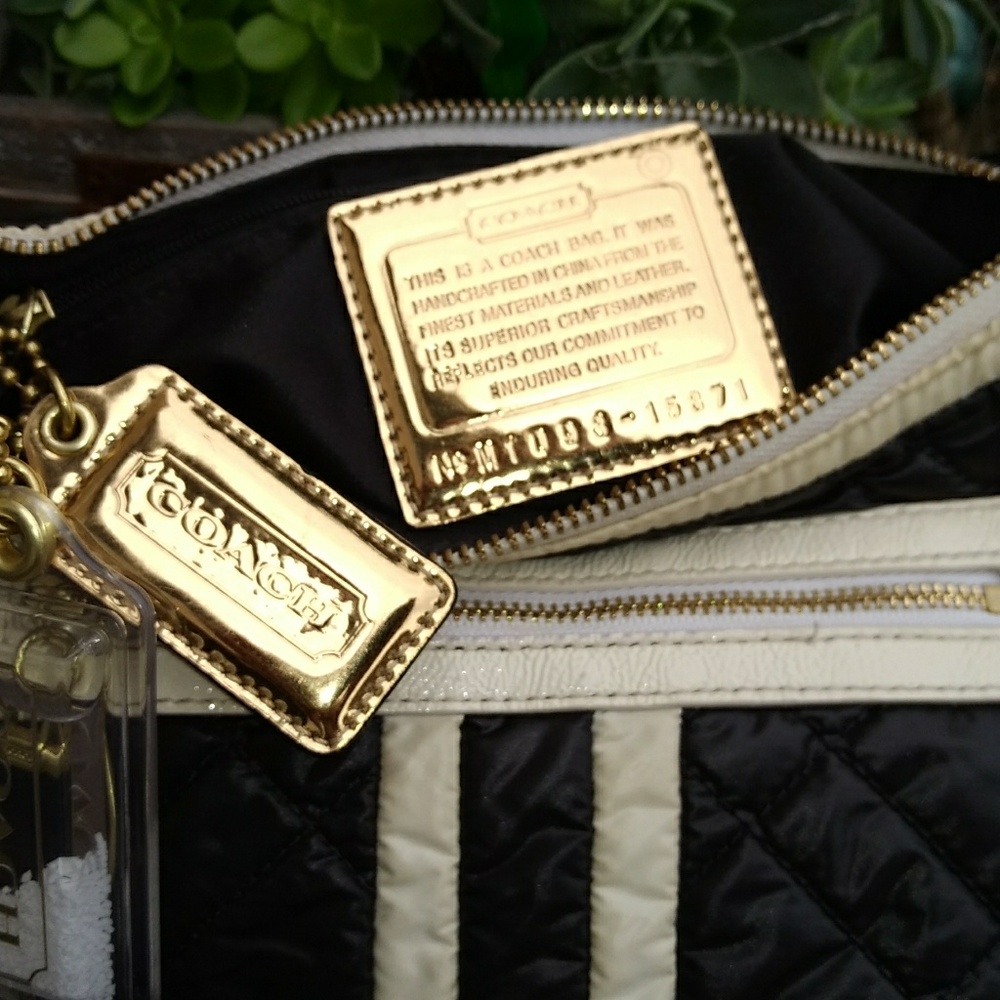 Black & White Coach bag