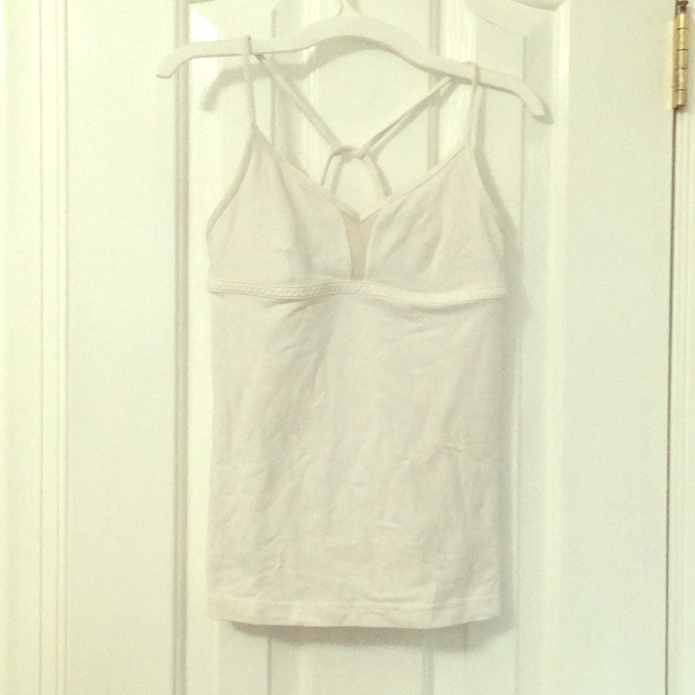Lululemon White Workout Tank