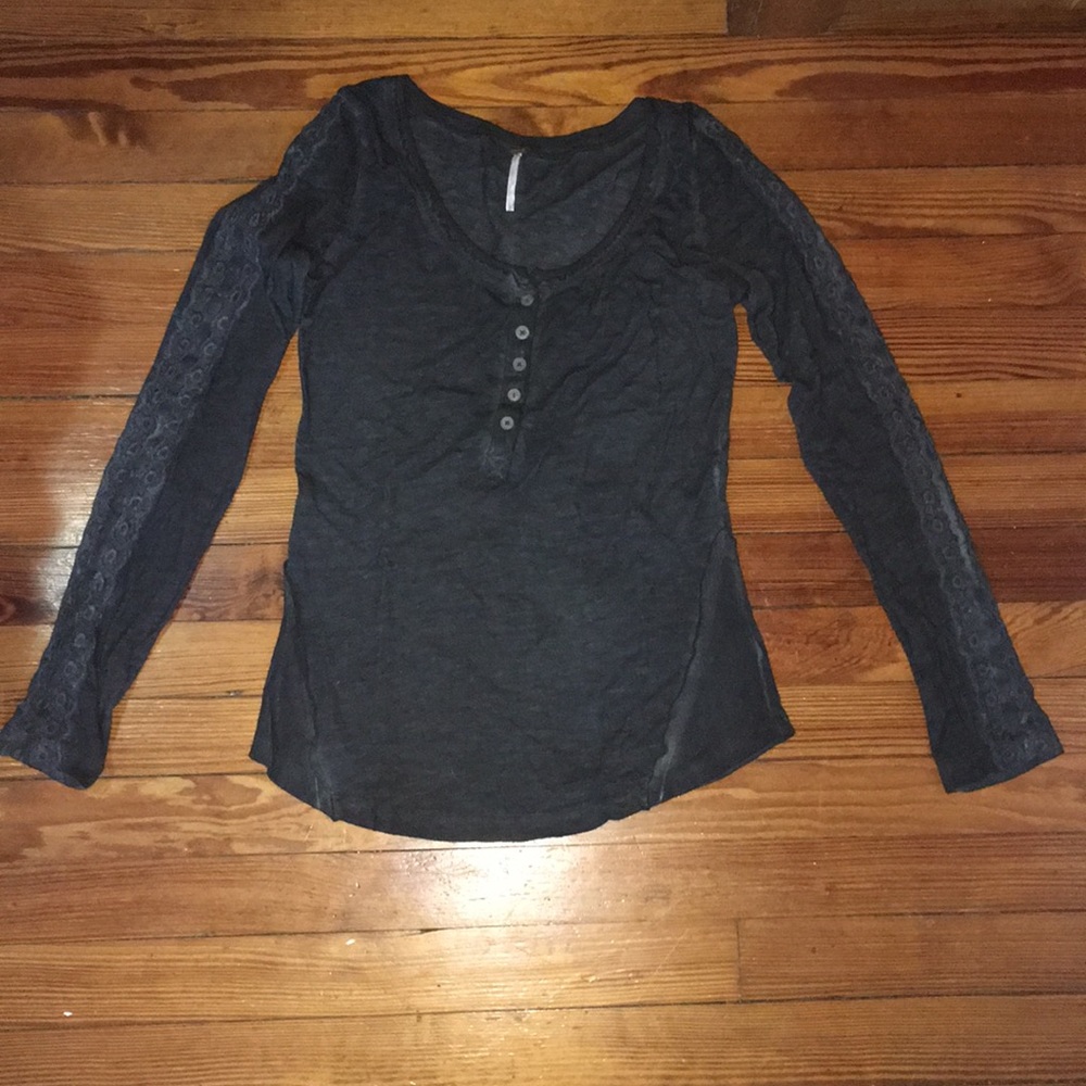 Free People Long Sleeve Button Shirt
