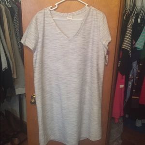Merona Gray V-Neck Dress NWT