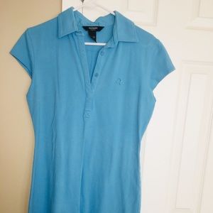 Blue Express polo dress, large