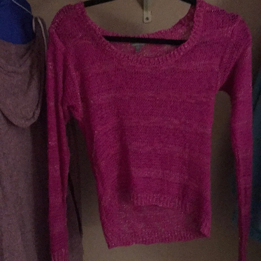 Cute pink with sparkles sweater